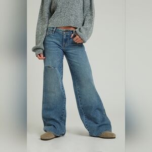PacSun Medium Indigo Low Rise Baggy Jeans